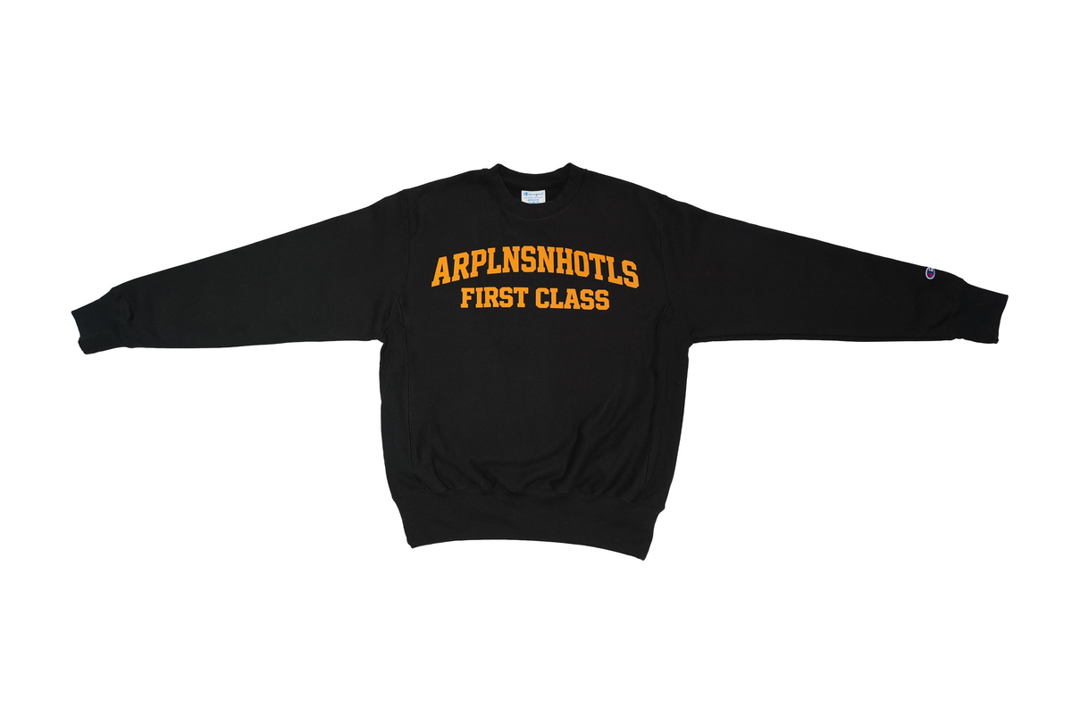 First Class Crewneck — Black/Gol