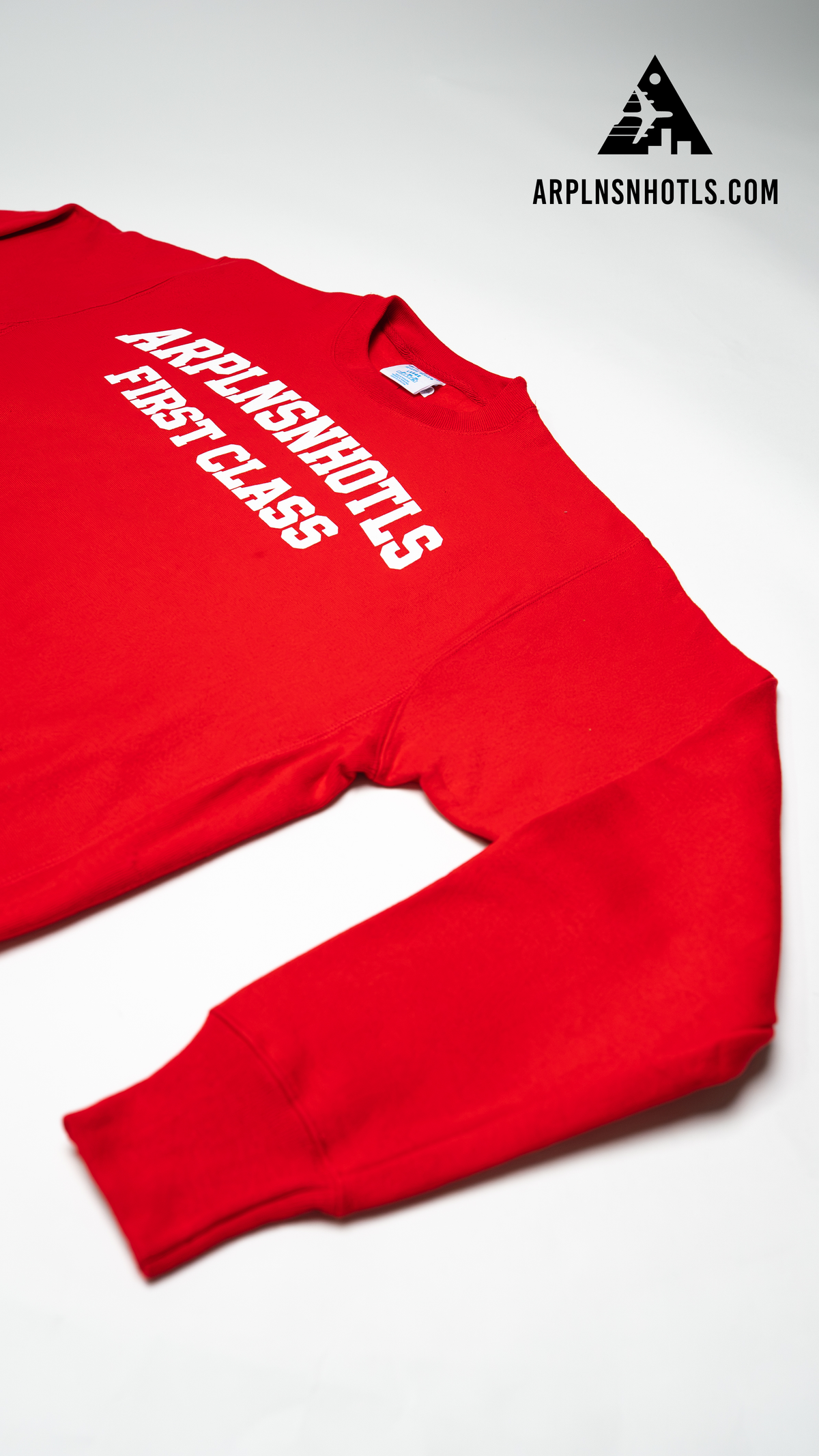 First Class Crewneck — Red/White