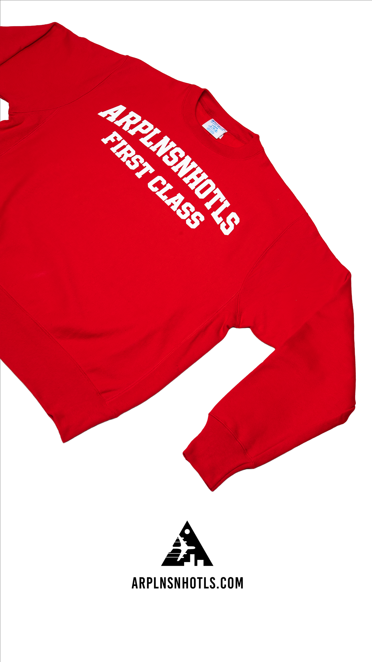 First Class Crewneck — Red/White